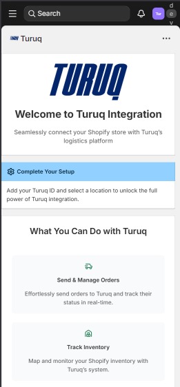 Turuq Partners Shopify App